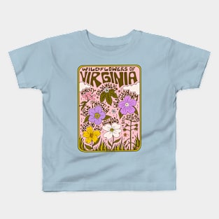 Virginia Wildflowers Kids T-Shirt